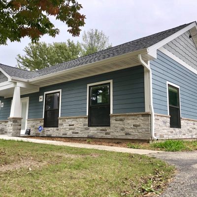 new siding and brick